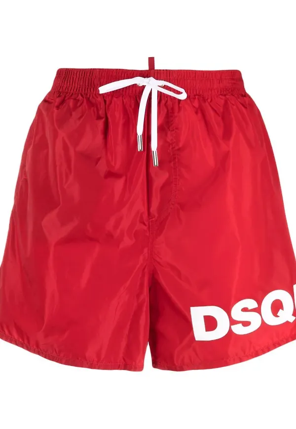 Dsquared2 badbyxor med dragsko - Röd