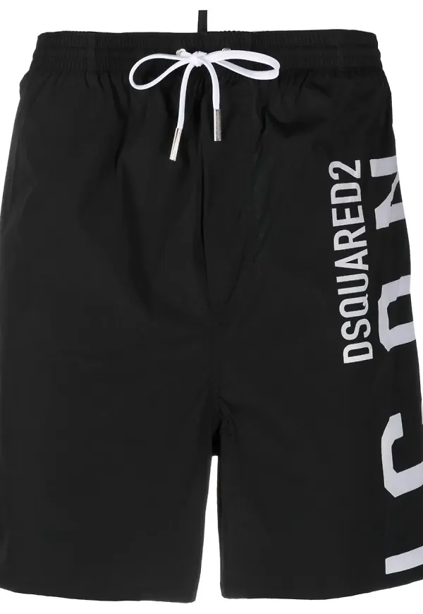 Dsquared2 badbyxor med dragsko - Svart