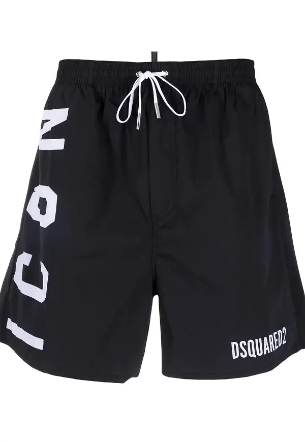 Dsquared2 badbyxor med dragsko - Svart
