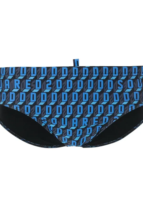 Dsquared2 badbyxor med logotyp - Blå
