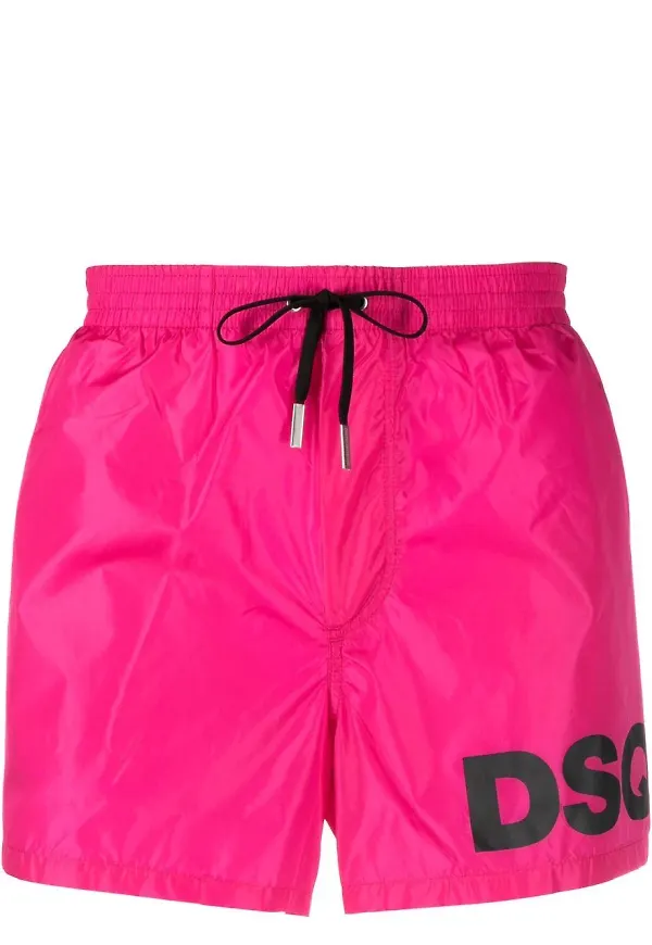 Dsquared2 badbyxor med logotyp - Rosa