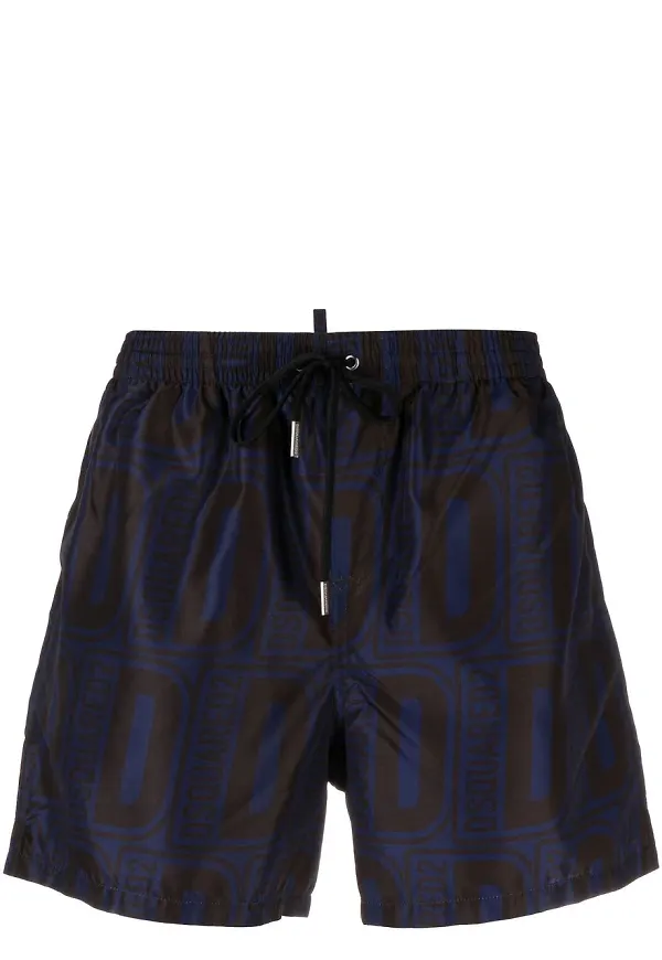 Dsquared2 badbyxor med monogram - Blå