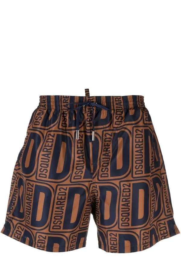 Dsquared2 badbyxor med monogram - Brun
