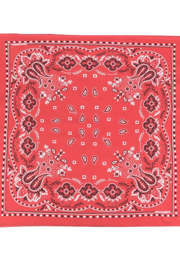 Dsquared2 bandanamönstrad halsduk - Röd