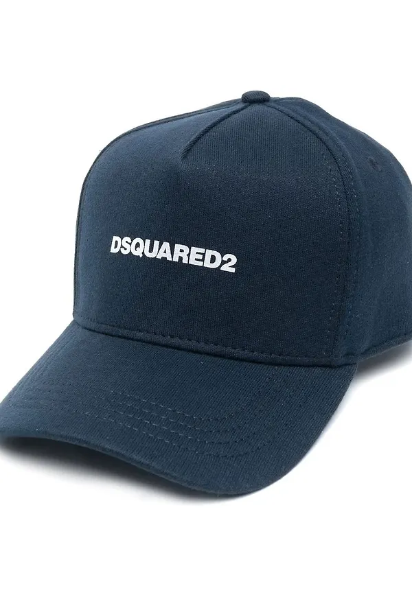 Dsquared2 basebollkeps med broderad logotyp - Blå