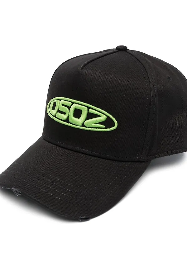 Dsquared2 basebollkeps med brodyr - Svart
