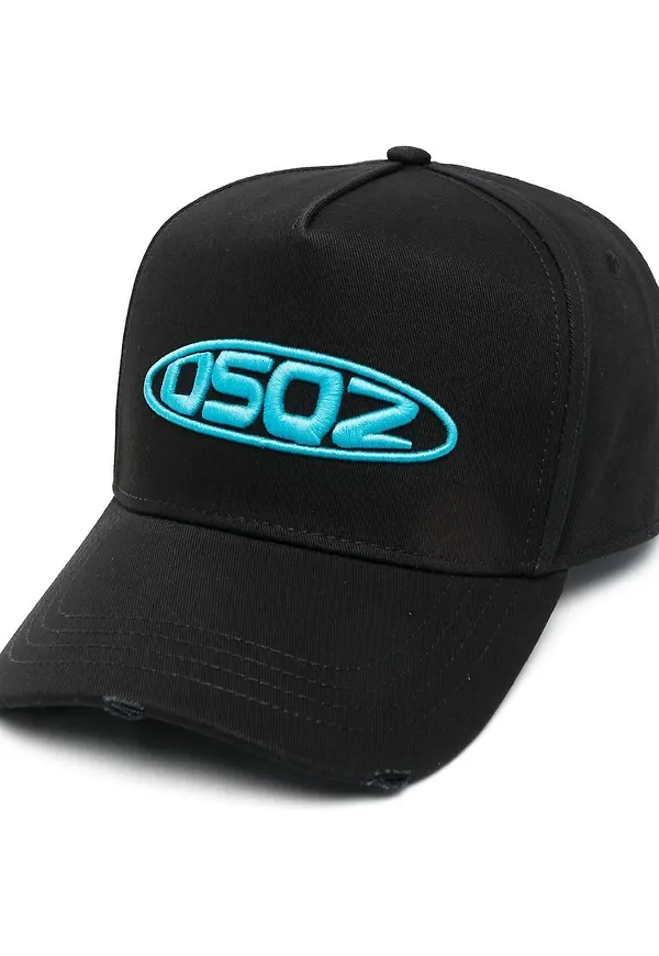 Dsquared2 basebollkeps med brodyr - Svart