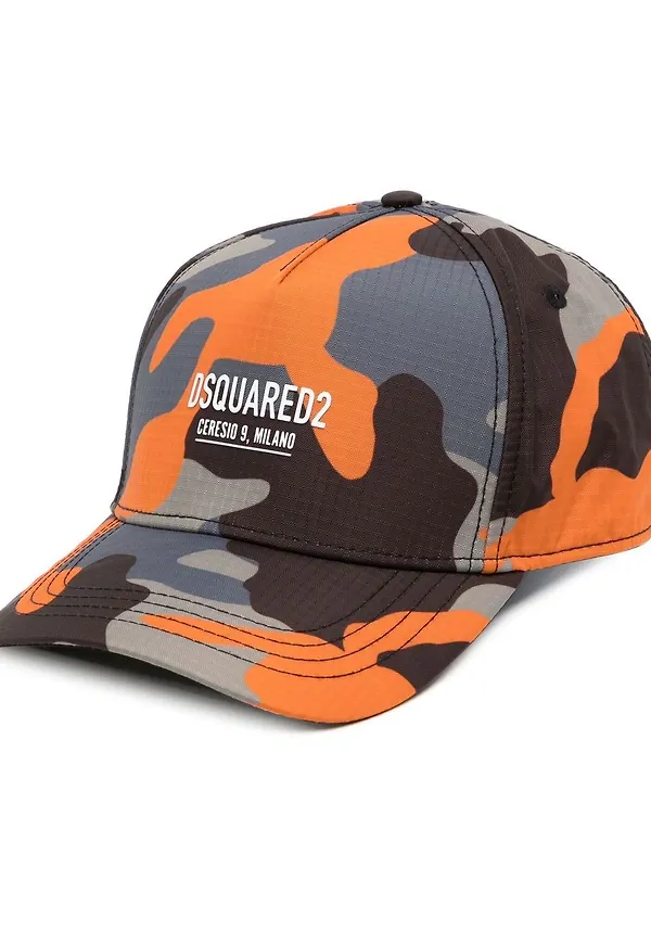 Dsquared2 basebollkeps med grafiskt tryck - Flerfärgad