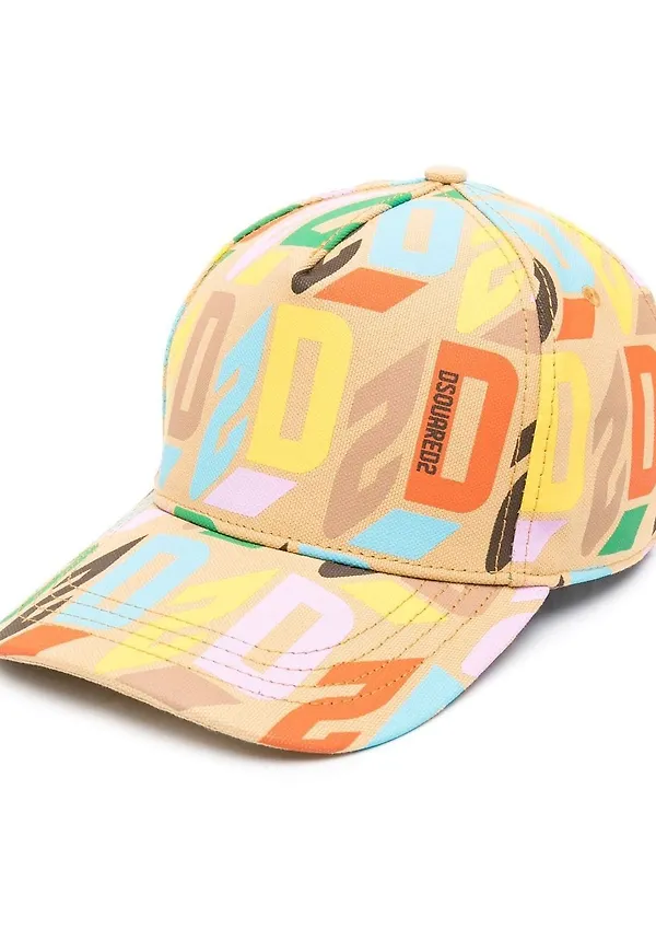 Dsquared2 basebollkeps med grafiskt tryck - Neutral