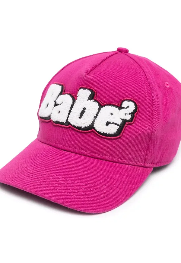 Dsquared2 basebollkeps med märke - Rosa