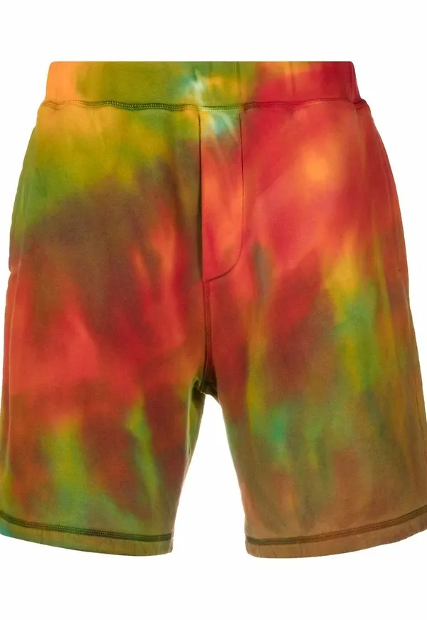 Dsquared2 batikmönstrade träningsshorts - Orange