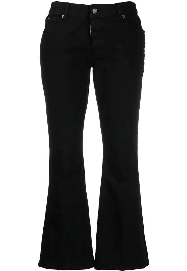 Dsquared2 Black Bull flare- jeans - Svart