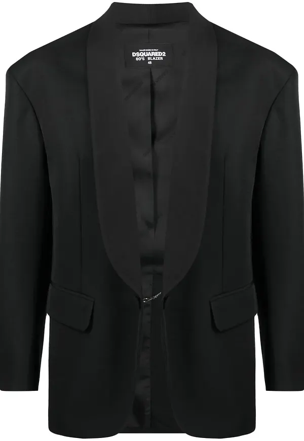 Dsquared2 blazer med sjalslag - Svart