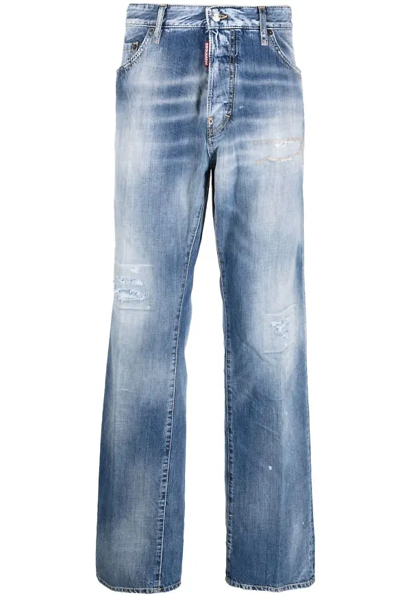 Dsquared2 blekta jeans - Blå