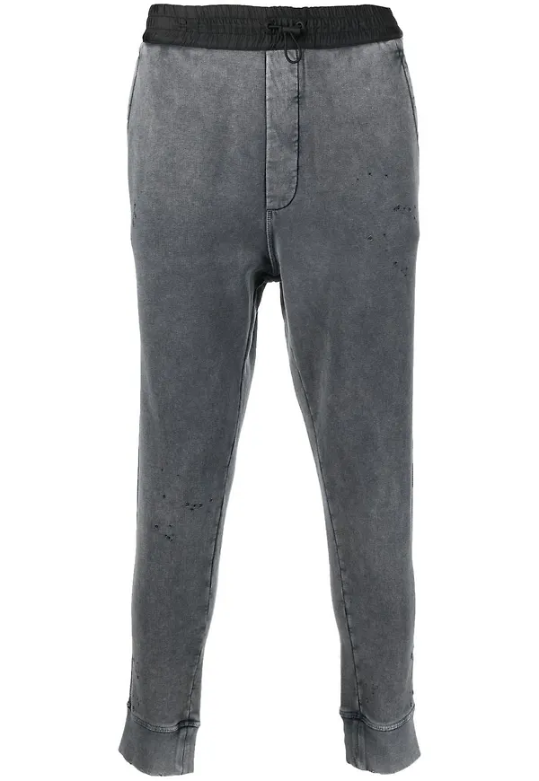 Dsquared2 blekta sweatpants med slitning - Grå