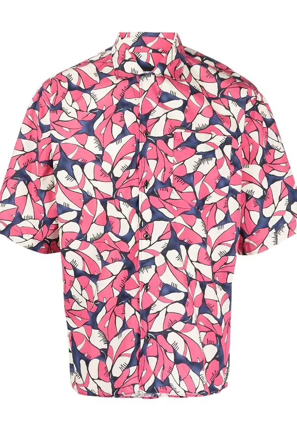 Dsquared2 blommig skjorta - Rosa