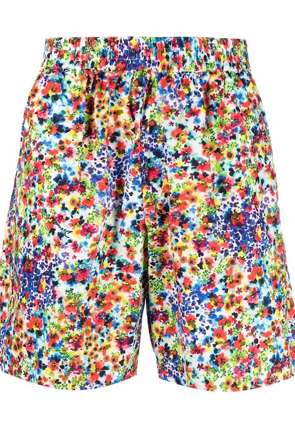 Dsquared2 blommiga mjukisshorts - Vit