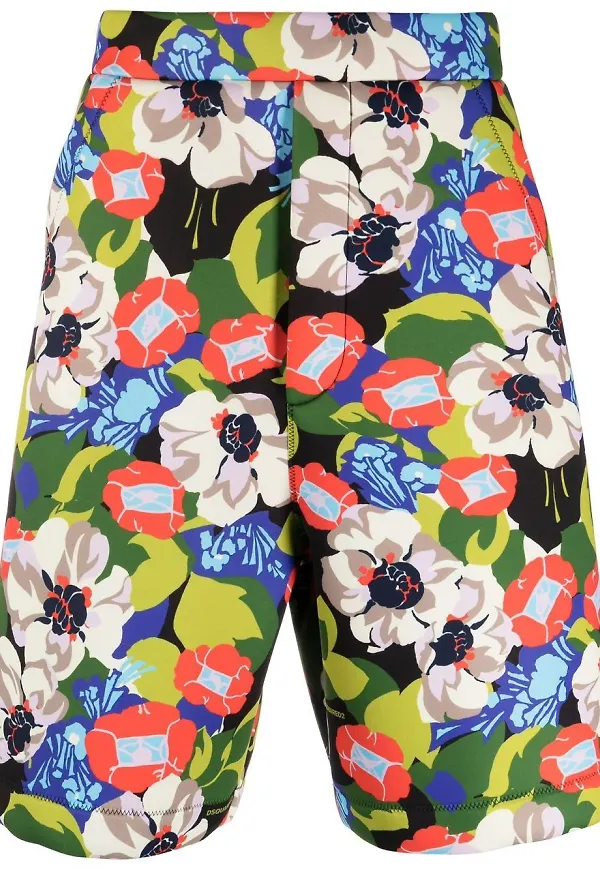 Dsquared2 blommiga shorts - Svart