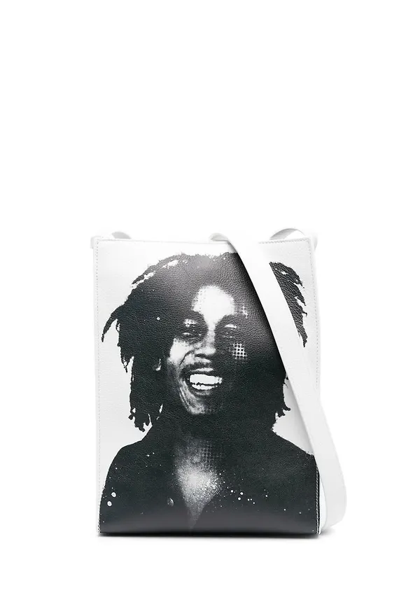Dsquared2 Bob Marley mönstrad axelväska - Vit