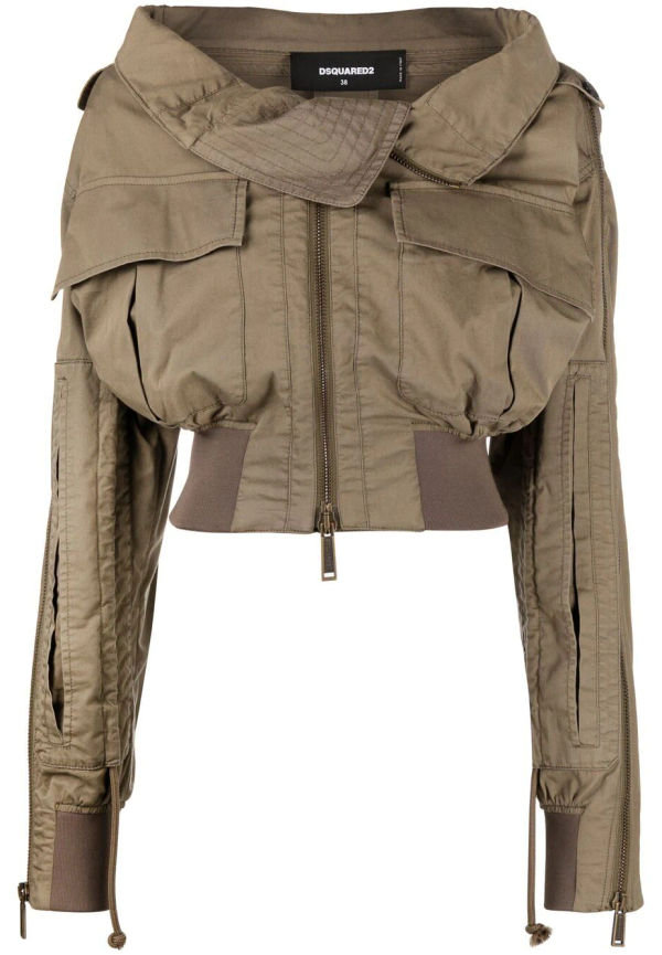 Dsquared2 bomberjacka i pilotmodell - Grön