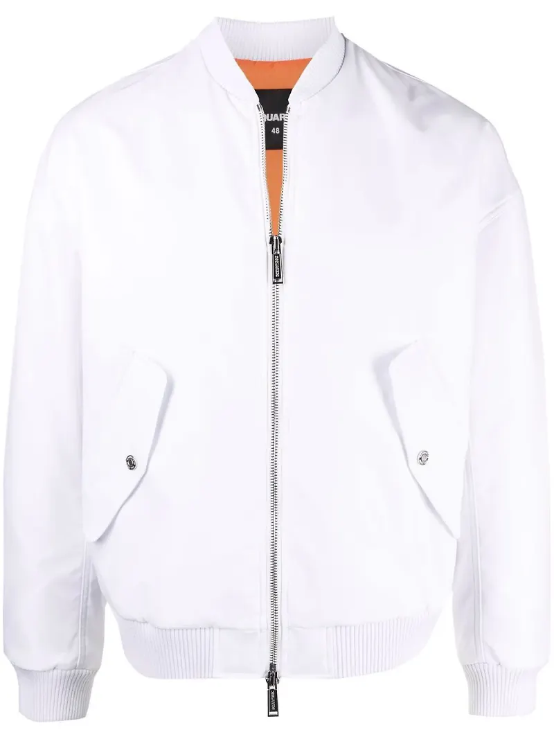 Dsquared2 bomberjacka med logotyp - Vit