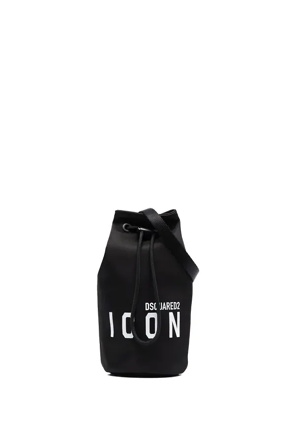 Dsquared2 bucketbag med dragsko - Svart