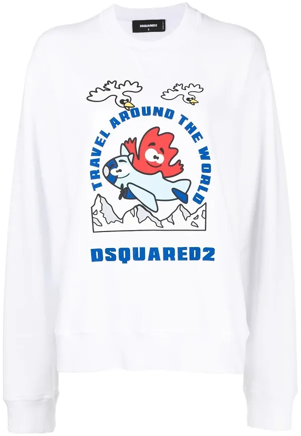 Dsquared2 Buddy Trip tröja - Vit
