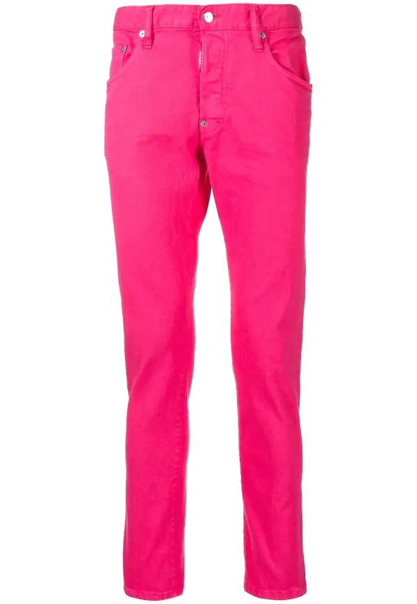 Dsquared2 Bull slim fit-jeans - Rosa