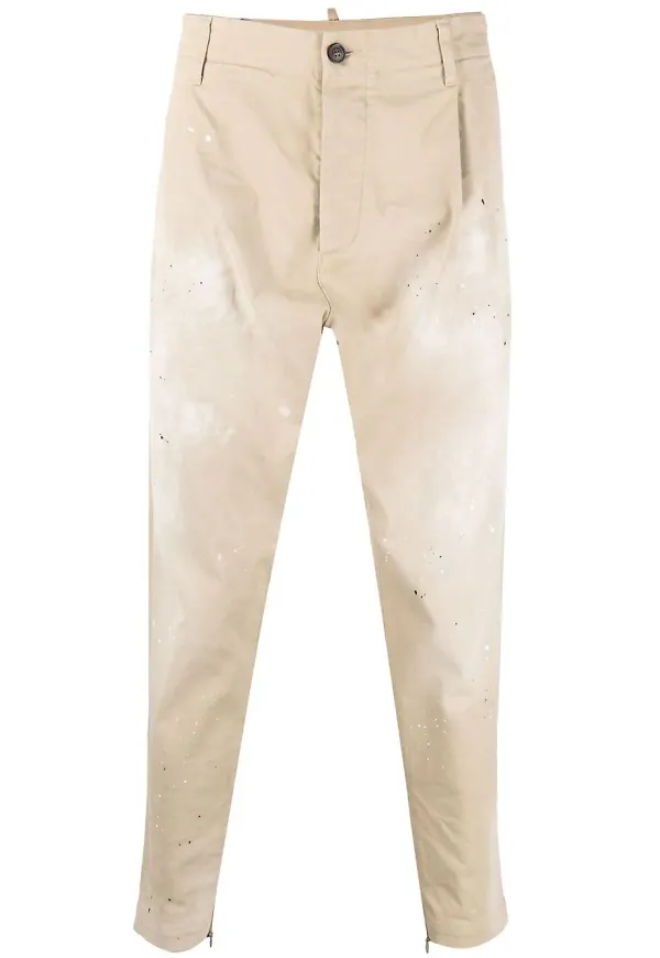 Dsquared2 byxor med färgstänk - Neutral