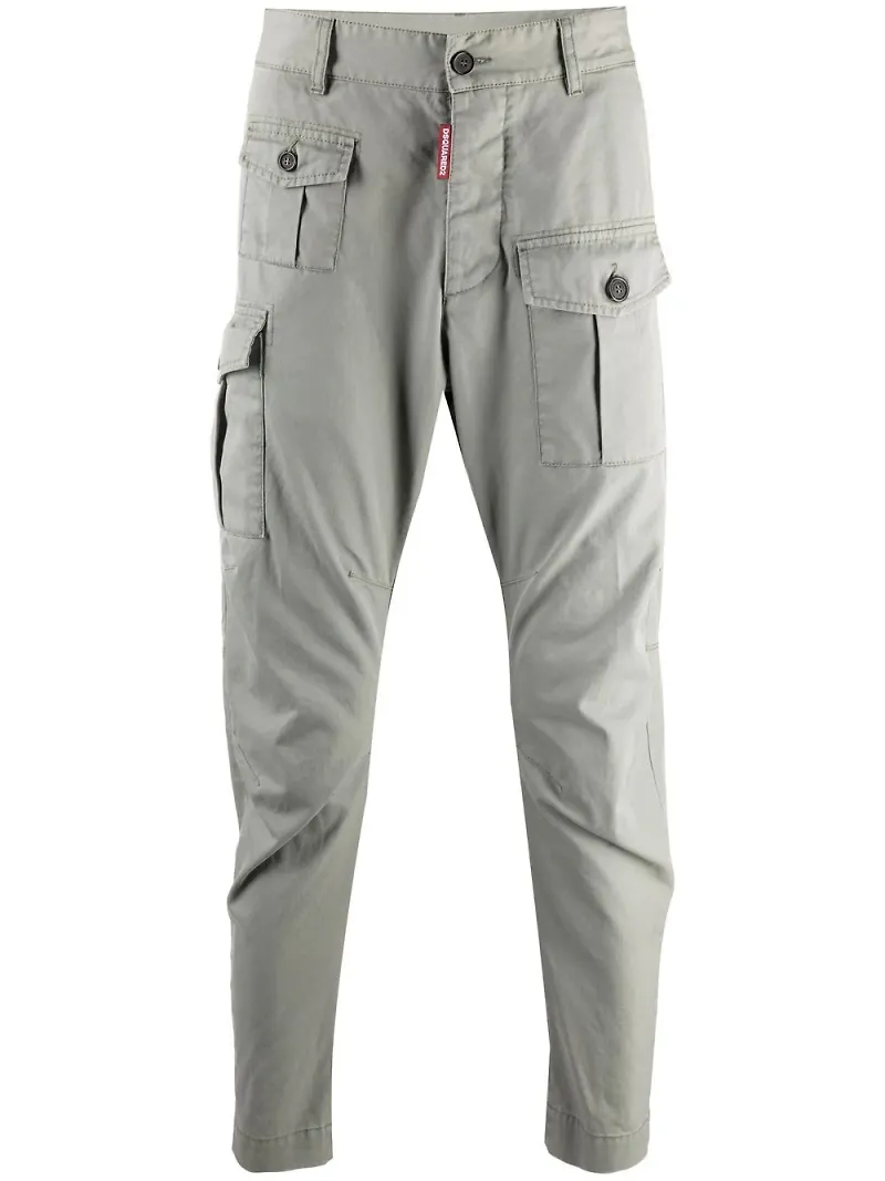 Dsquared2 cargobyxor med panel - Grön
