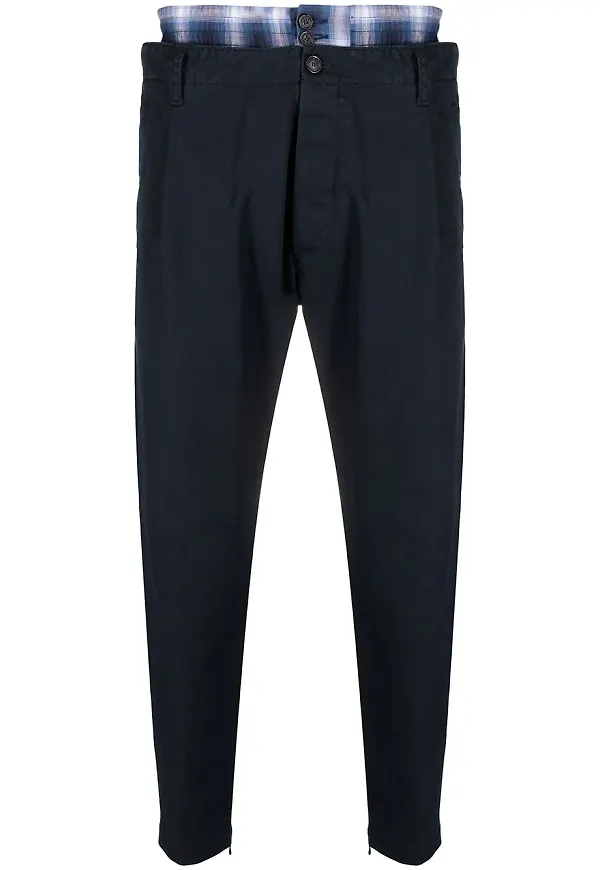 Dsquared2 chinos med skiktad effekt - Blå