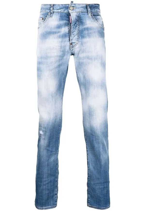 Dsquared2 Cool Guy stentvättade jeans - Blå