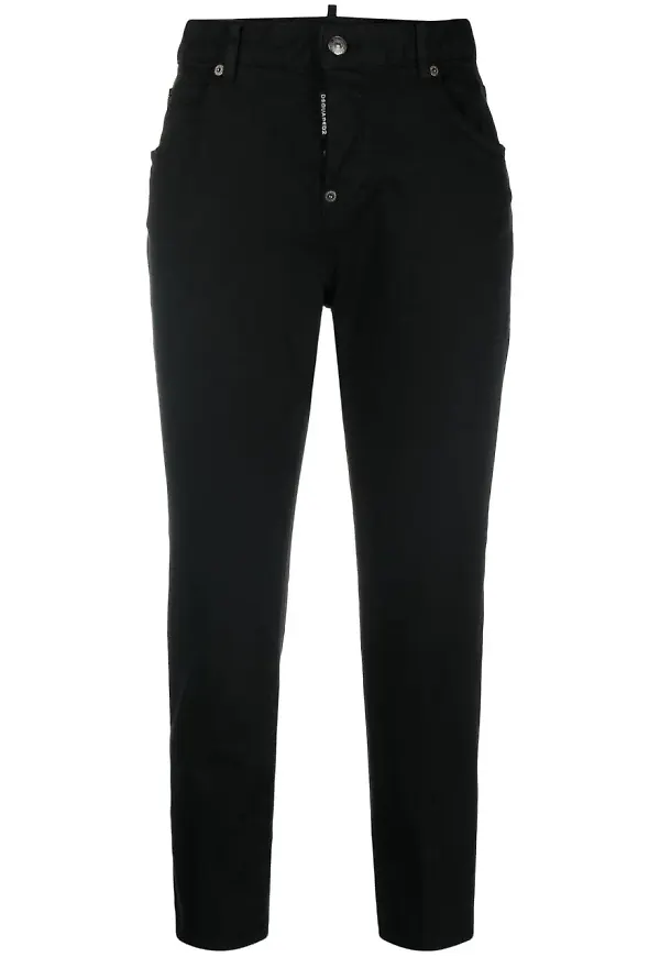 Dsquared2 croppade jeans - Svart