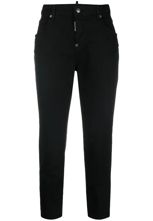 DSQUARED2 croppade jeans - Svart