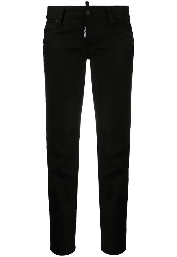 Dsquared2 croppade skinny-jeans - Svart
