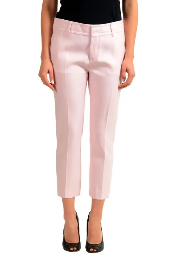 Dsquared2 Cropped Trousers Rosa, Dam