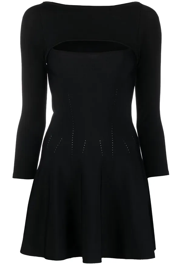 Dsquared2 cut-out detail minidress - Svart