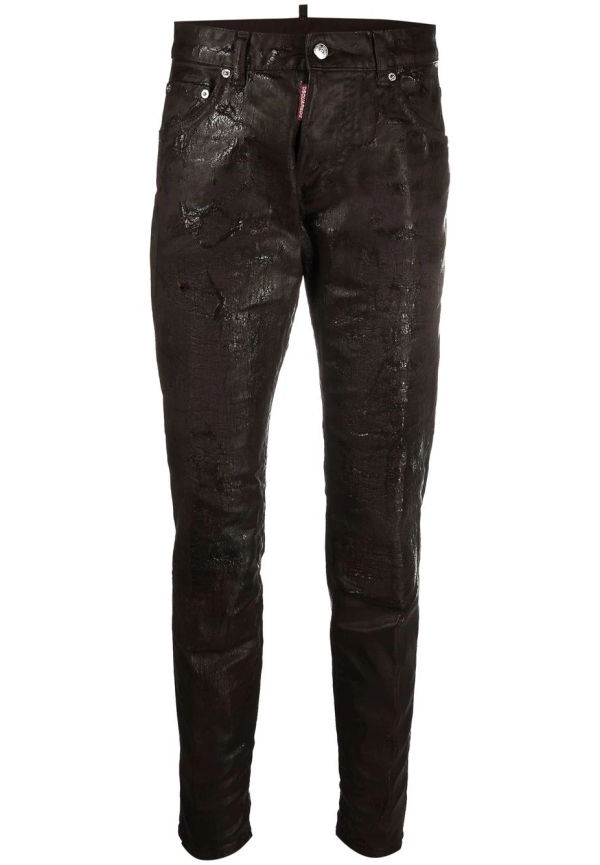 Dsquared2 Dan skinny-jeans med chokladtvätt - Brun