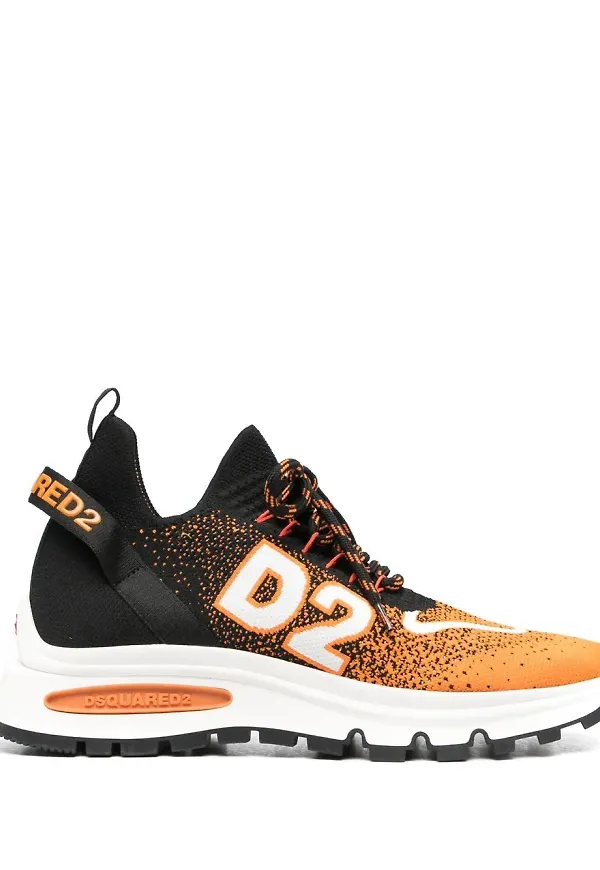 Dsquared2 DSQ2 stickade sneakers - Svart