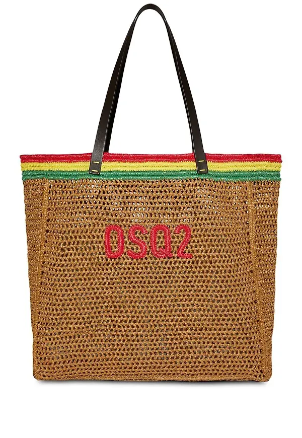 Dsquared2 DSQ2 totebag i bast - Neutral