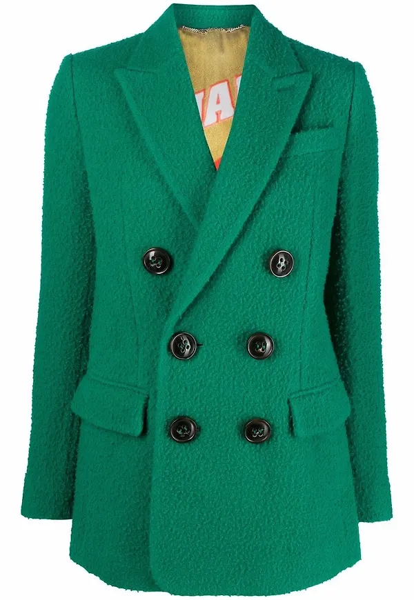 Dsquared2 dubbelknäppt blazer - Grön