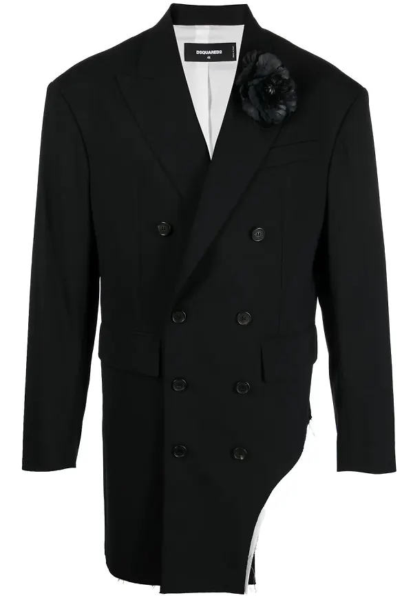 Dsquared2 dubbelknäppt blazer - Svart
