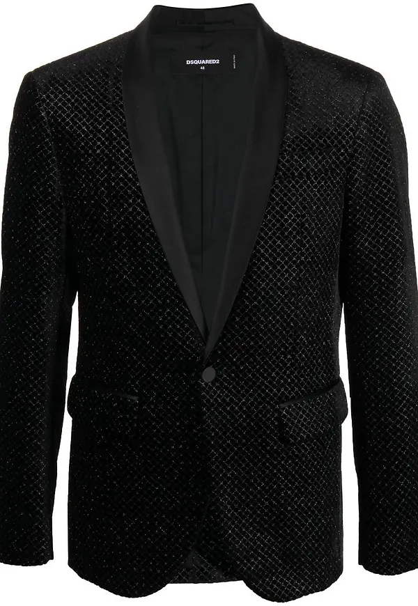 Dsquared2 dubbelknäppt blazer - Svart