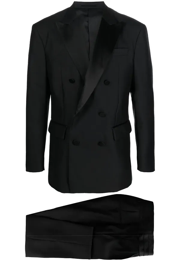 Dsquared2 dubbelknäppt finkostym - Svart