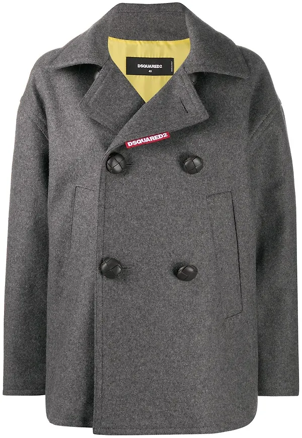 Dsquared2 dubbelknäppt jacka - Grå