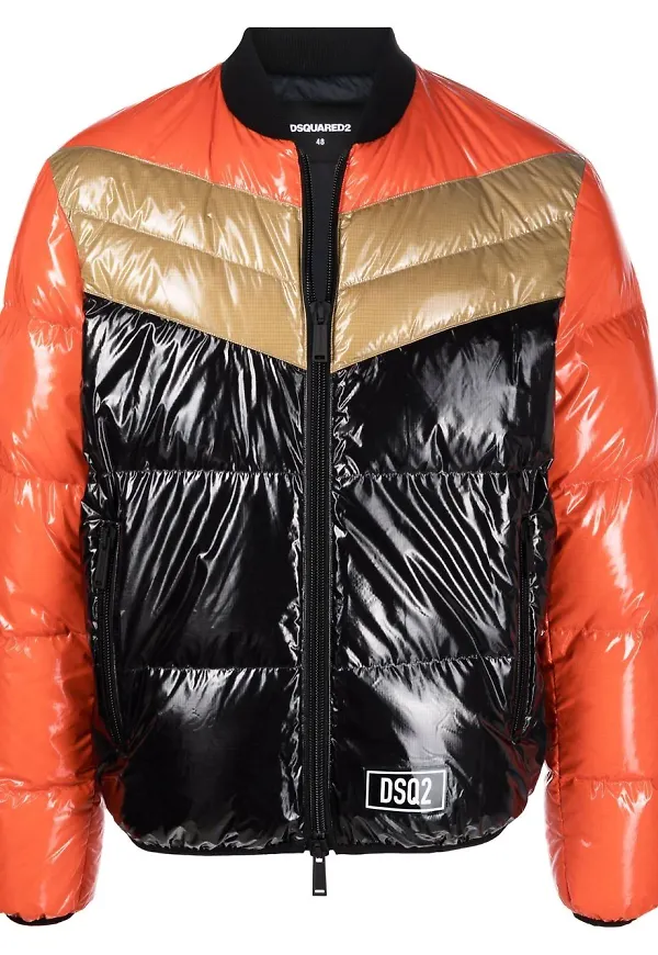 Dsquared2 dunjacka med färgblock - Svart