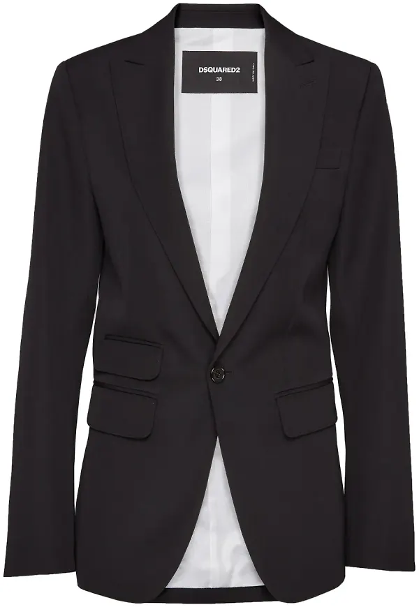 DSQUARED2 enkelknäppt finblazer - Svart