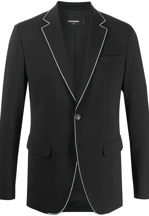 Dsquared2 enkelknäppt blazer - Svart