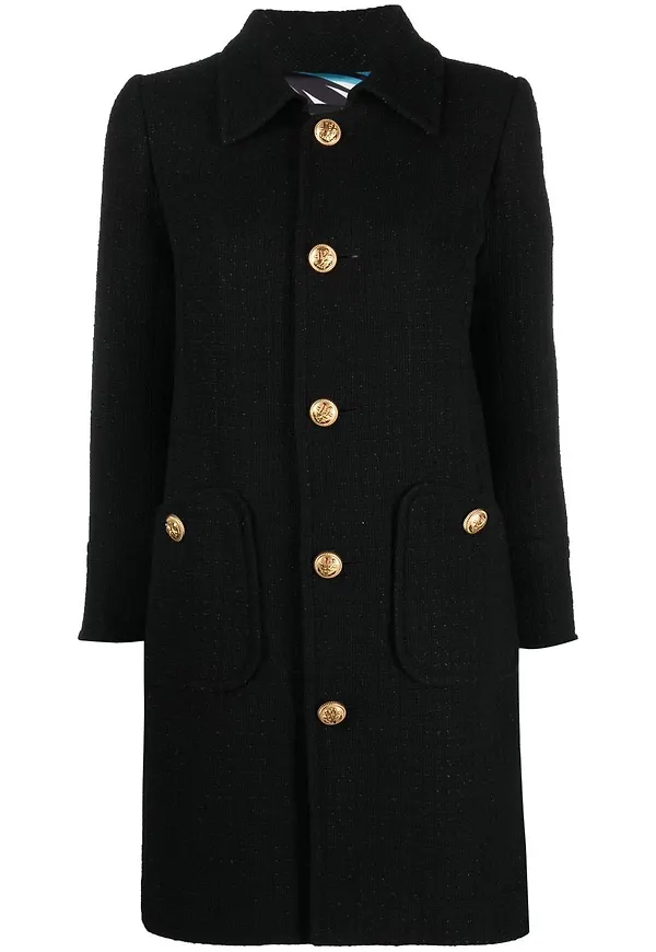 Dsquared2 enkelknäppt finrock - Svart
