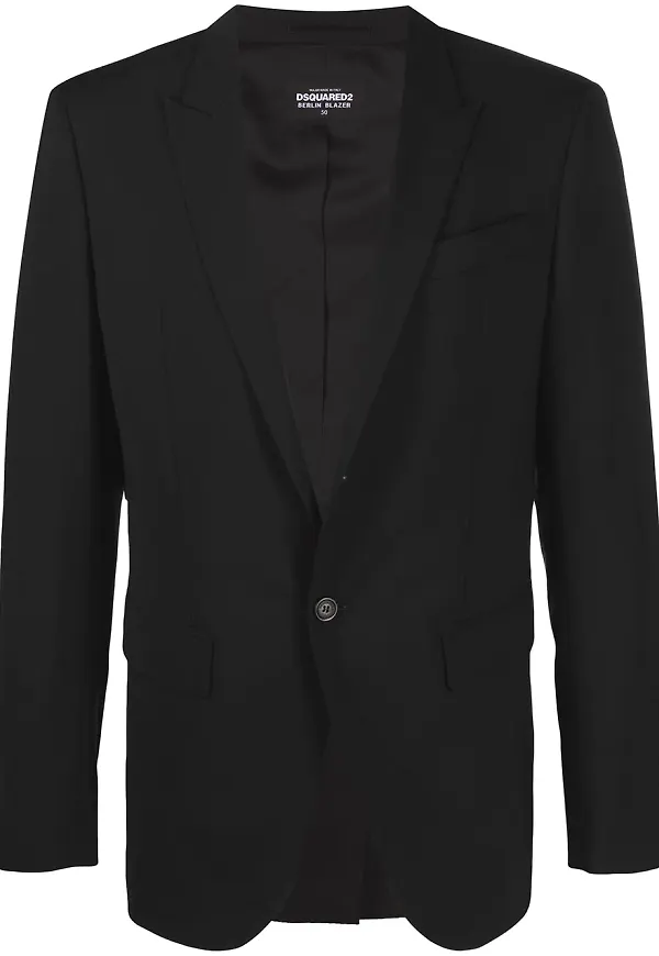 Dsquared2 enkelknäppt kavaj - Svart